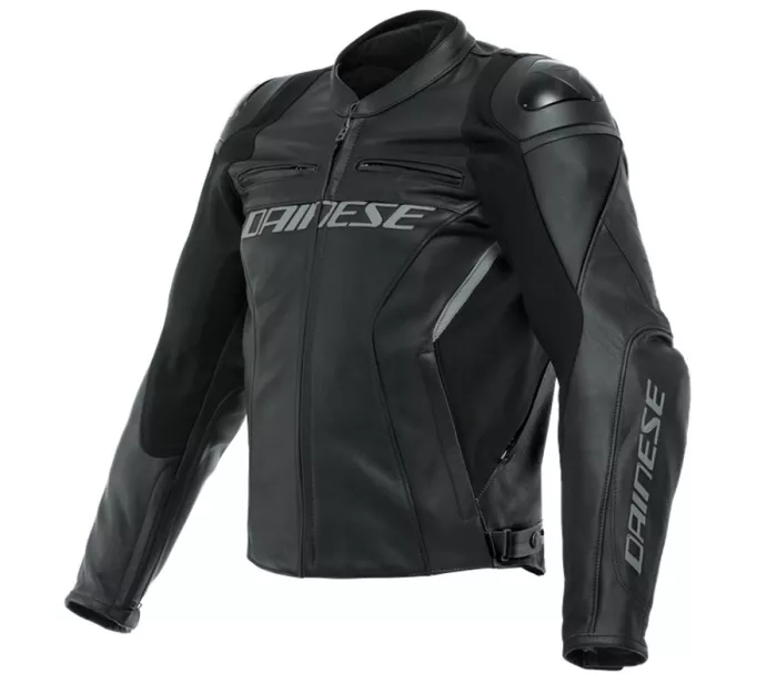 Bunda na motorku Dainese RACING 4 LEATHER JACKET BLACK/BLACK