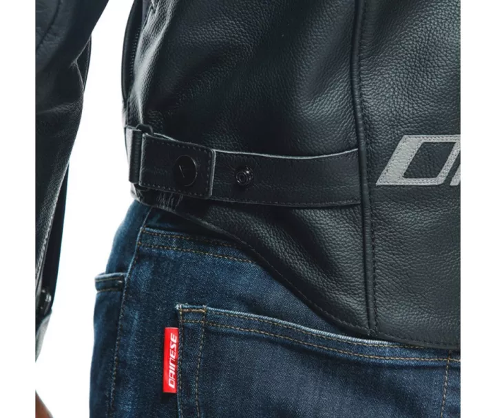 Bunda na motorku Dainese RACING 4 LEATHER JACKET BLACK/BLACK