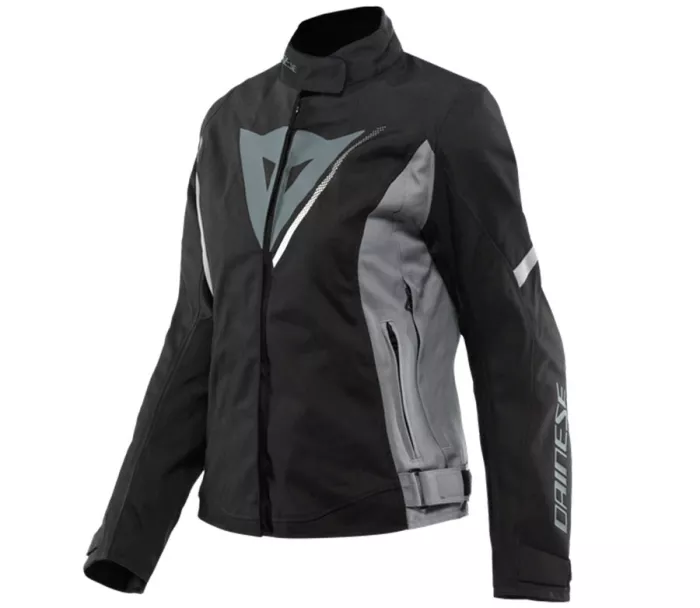 Dámská bunda Dainese 24G VELOCE LADY D-DRY JACKET BLACK/CHARCOAL-GRAY/WHITE