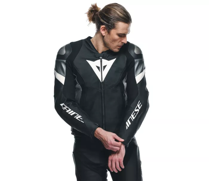 Bunda na moto Dainese F13 AVRO 5 BLACK/WHITE/ANTHRACITE