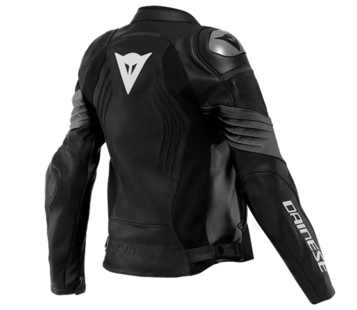 Dámská kožená bunda Dainese RACING 4 PERF. BLACK/BLACK