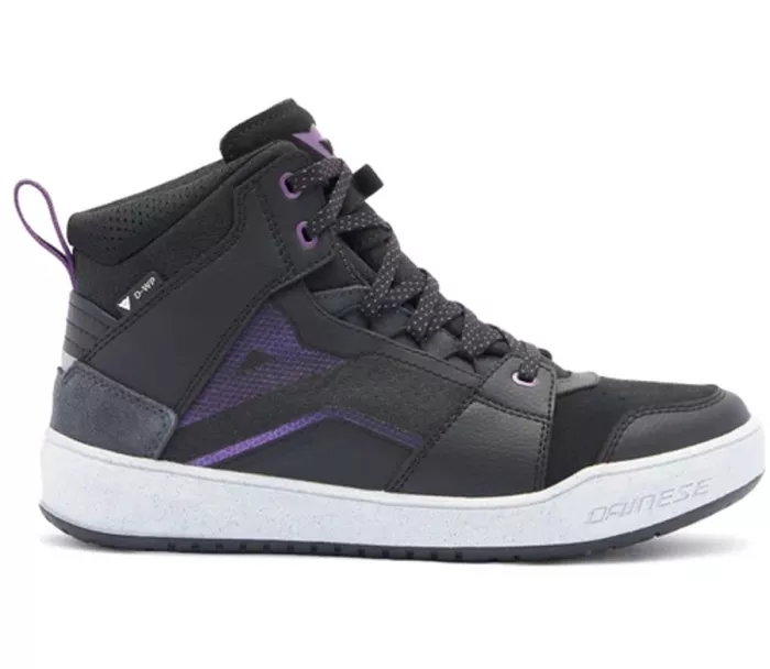 Dámské topánky Dainese SUBURB D-WP BLACK/WHITE/METAL PURPLE