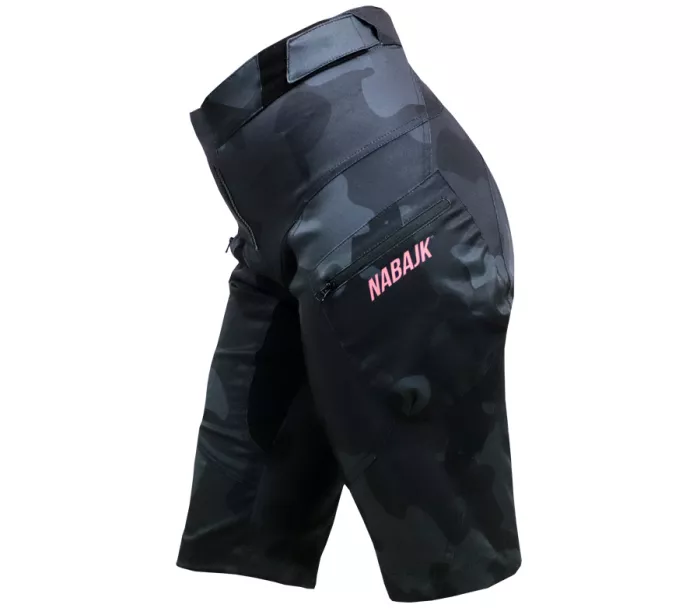 Dámske kraťasy Nabajk Trautenberk black camo/old pink