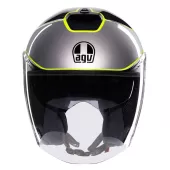 Otvorená prilba AGV IRIDES E2206 DAVAO BLACK/GREY/YELLOW FLUO