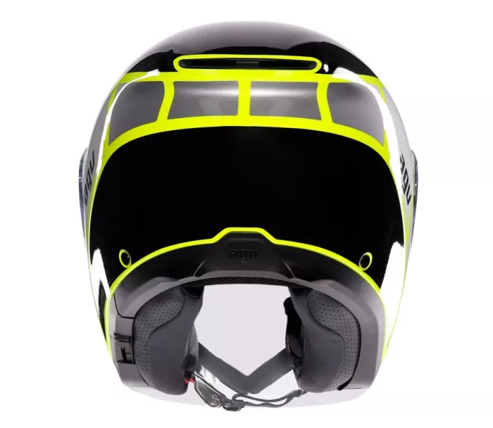 Otvorená prilba AGV IRIDES E2206 DAVAO BLACK/GREY/YELLOW FLUO