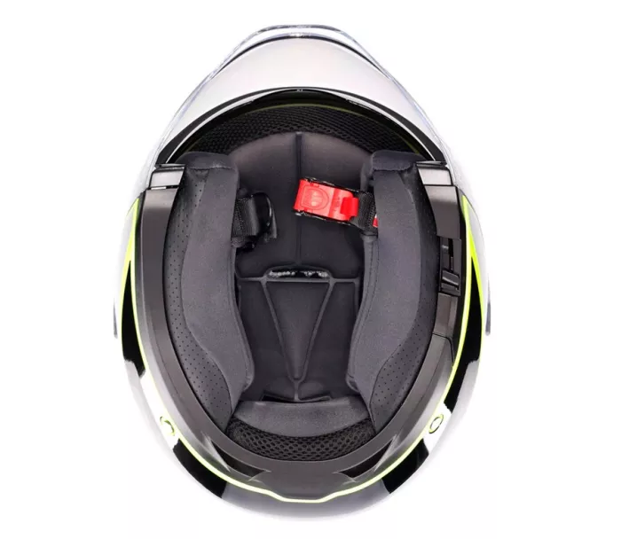 Otvorená prilba AGV IRIDES E2206 DAVAO BLACK/GREY/YELLOW FLUO