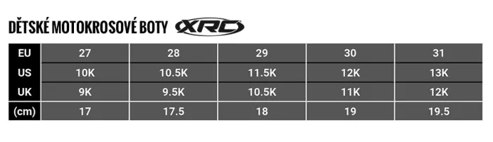 Detské motokrosové topánky XRC MX Move kids black