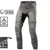 Pánske džínsy na moto Trilobite Parado doublelayer AAA slim fit light grey level 2