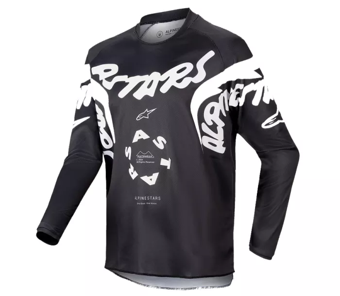 Detský motokrosový dres Alpinestars Racer Hana black/white