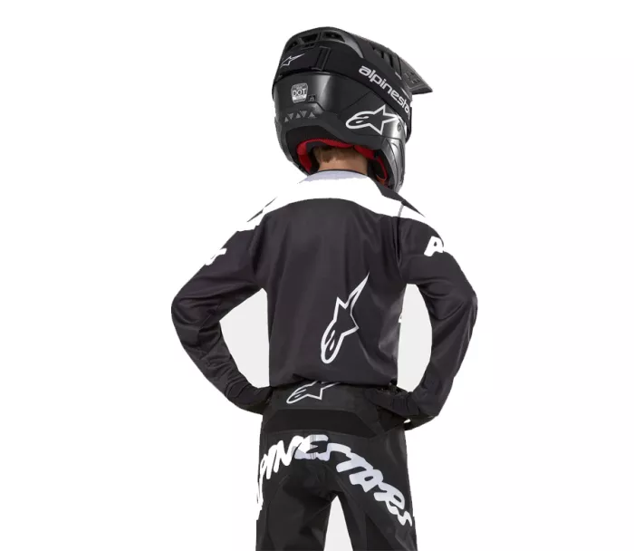 Detský motokrosový dres Alpinestars Racer Hana black/white