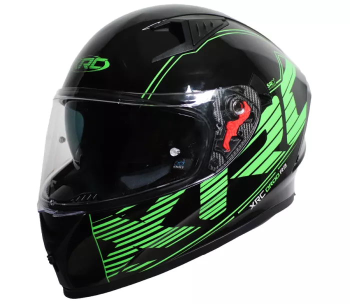 Helma na moto XRC DROD black/green