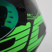 Helma na moto XRC DROD black/green