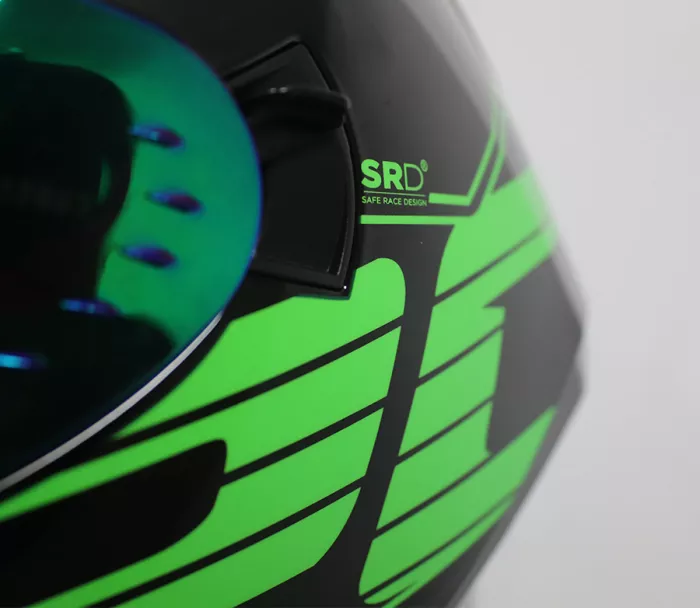 Helma na moto XRC DROD black/green