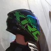 Helma na moto XRC DROD black/green