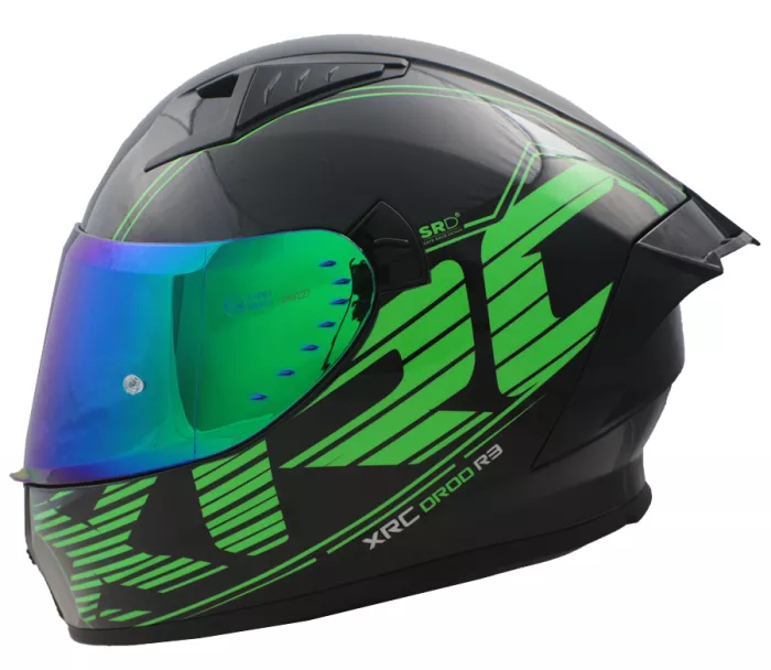 Helma na moto XRC DROD black/green