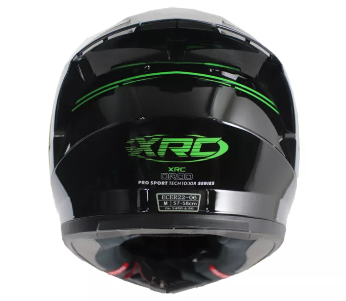 Helma na moto XRC DROD black/green