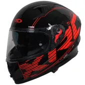 Helma na motorku XRC DROD black/red