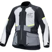 Pánska bunda na moto Alpinestars Andes Air Drystar ice grey/dark grey/black