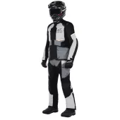 Pánska bunda na moto Alpinestars Andes Air Drystar ice grey/dark grey/black