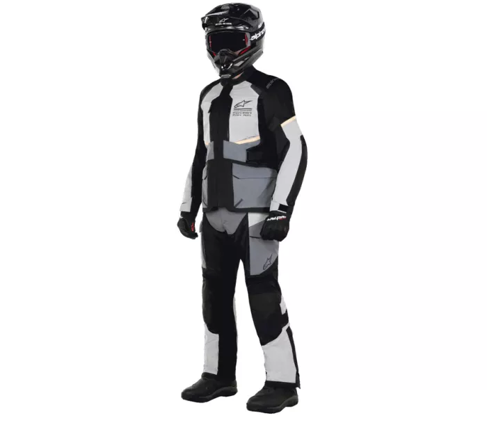 Pánska bunda na moto Alpinestars Andes Air Drystar ice grey/dark grey/black