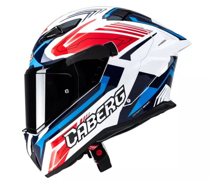 Helma na moto Caberg Drift Evo II Jarama white/red/blue