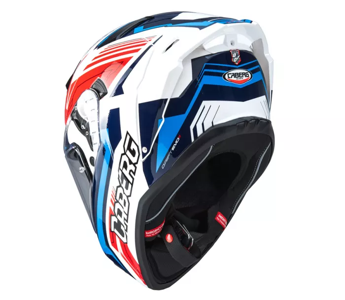 Helma na moto Caberg Drift Evo II Jarama white/red/blue