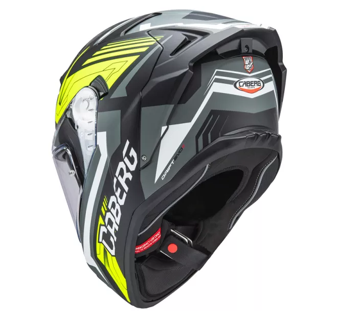 Integrálna helma Caberg Drift Evo II Jarama matt black/grey/yellow fluo