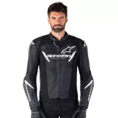 Pánska bunda na moto Alpinestars Faster V3 black/white