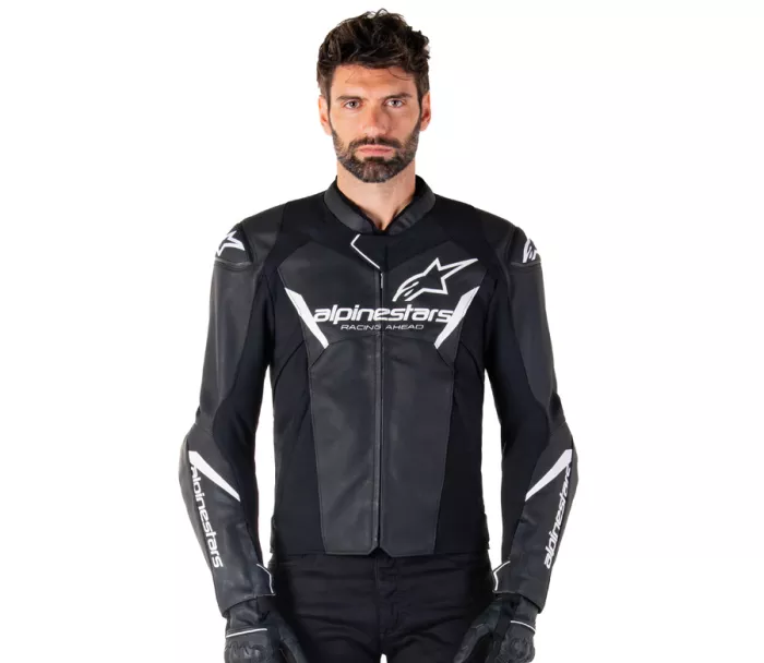 Pánska bunda na moto Alpinestars Faster V3 black/white