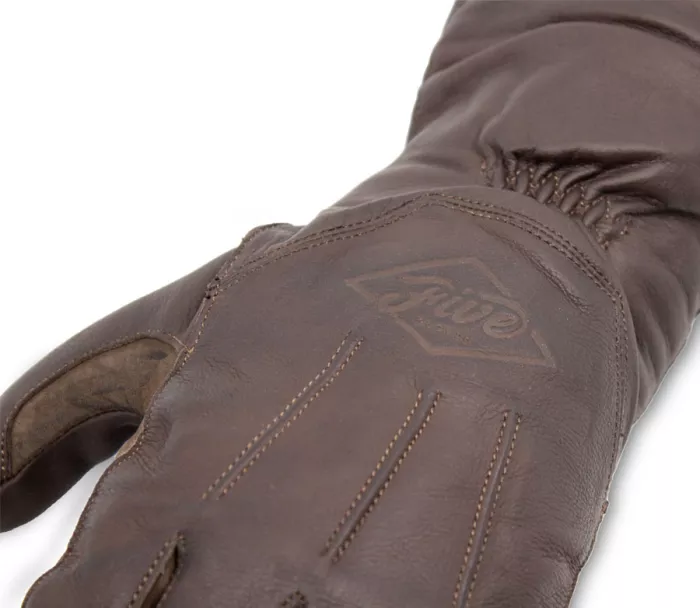 Rukavice na moto Five Montana waxed brown