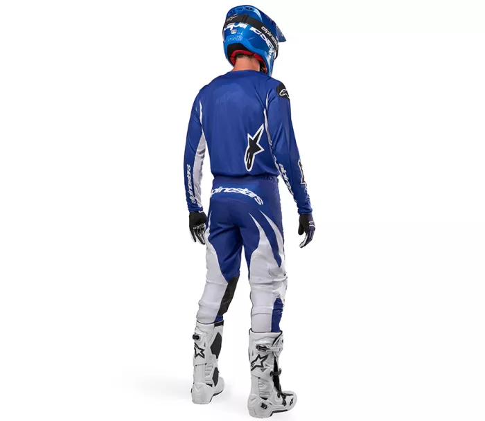 Motokrosový dres Alpinestars Fluid Lucent blue ray/white