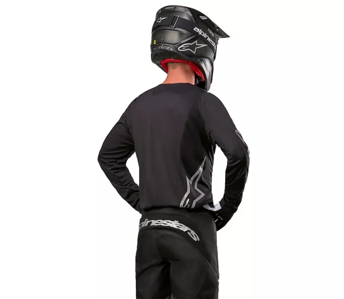 MX dres Alpinestars Fluid graphite black/silver