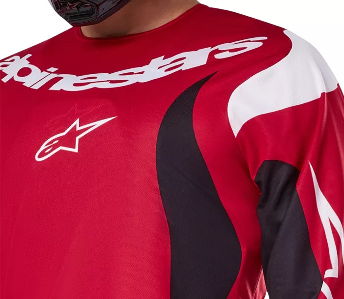 Motokrosový dres Alpinestars Fluid Haul bright red/black