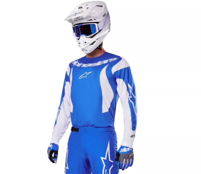 Motokrosový dres Alpinestars Fluid Haul blue/white