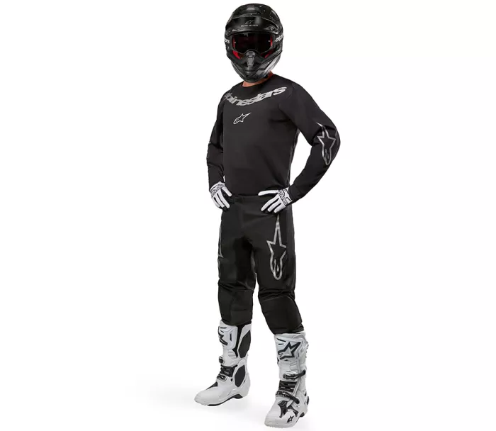 MX nohavice Alpinestars Fluid graphite black/silver