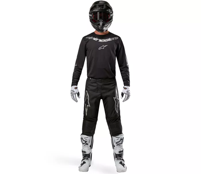 MX nohavice Alpinestars Fluid graphite black/silver