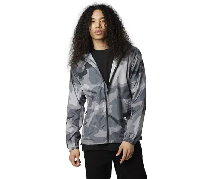 Bunda Fox Geology Camo Windbreaker Black Camor