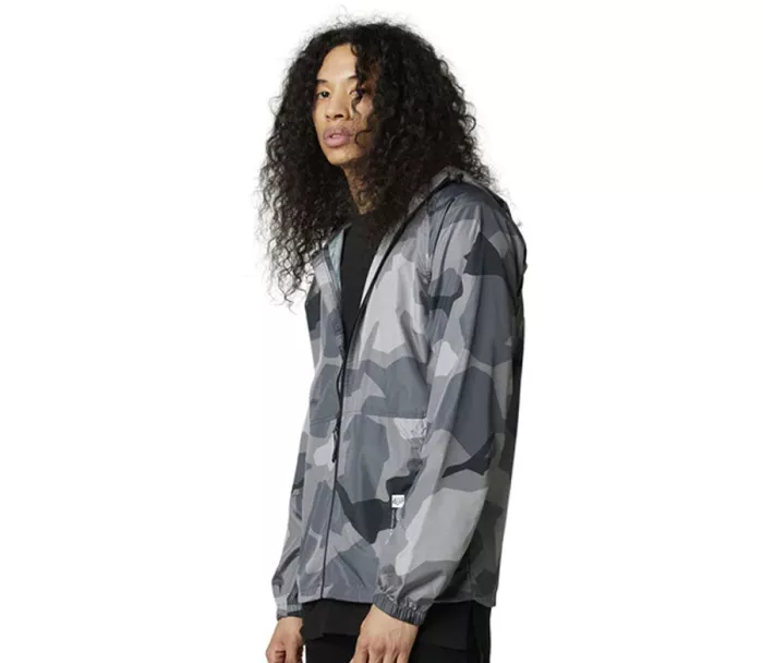 Bunda Fox Geology Camo Windbreaker Black Camor