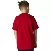 Detské tričko Fox Youth Legacy Ss Tee - Flame Red