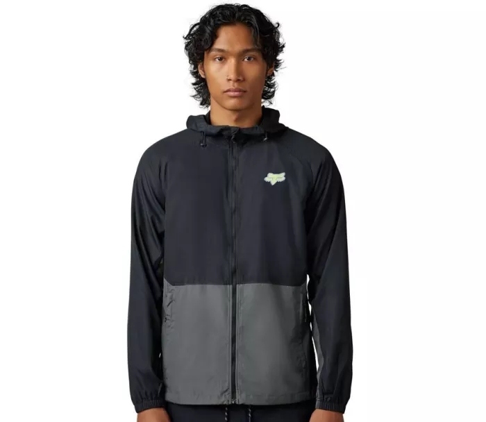 Bunda Fox Title Sponsor Windbreaker - Black