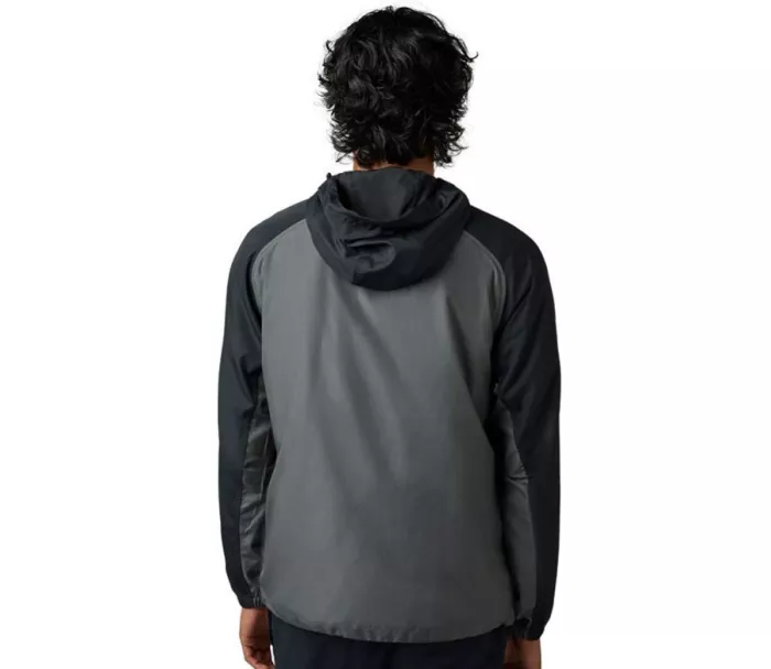 Bunda Fox Title Sponsor Windbreaker - Black