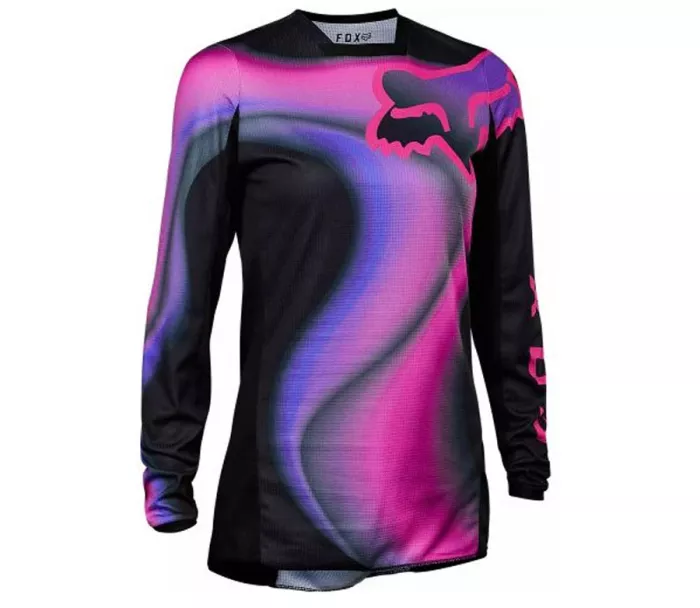 Dámsky motokrosový dres Fox Wmns 180 Toxsyk Jersey Black/Pink