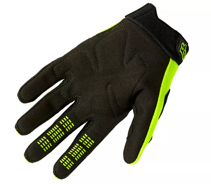 Detské motokrosové rukavice Fox YTH Dirtpaw fluo / yellow