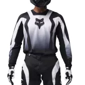 Motokrosový dres Fox Lean Jersey Black/White