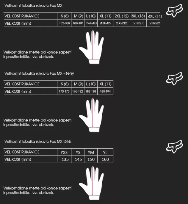 MX rukavice Fox Flora Glove - Dark Shadow