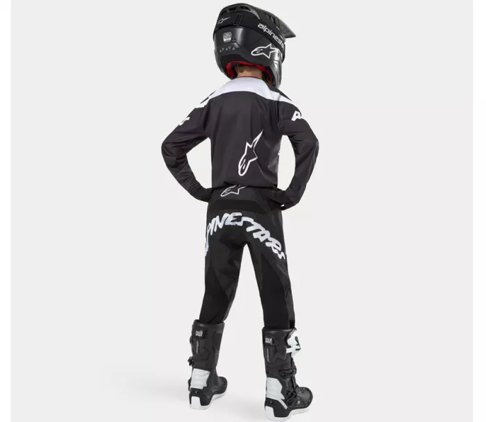 Detské motokrosové kalhoty Alpinestars Youth Racer Hana black/white