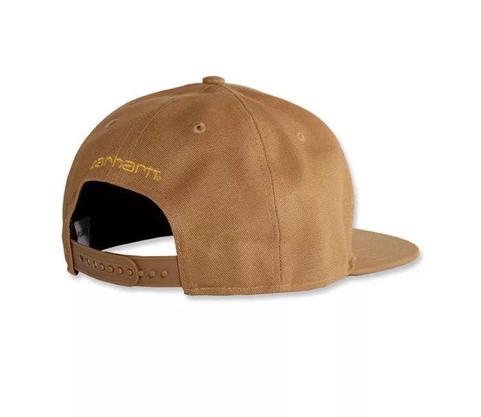 Čiapka CARHARTT FIRM DUCK FLAT BRIM CARHARTT®BROWN