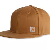 Čiapka CARHARTT FIRM DUCK FLAT BRIM CARHARTT®BROWN