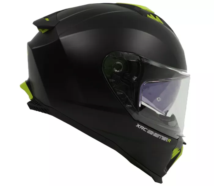 Moto prilba XRC Sinister R black/yellow fluo