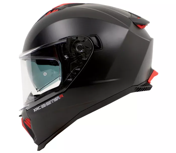 Moto prilba XRC Sinister R matt black/red